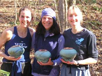 Sophie with woman's winner, Annette and third, Michele Sophie with woman's winner, Annette and third, Michele