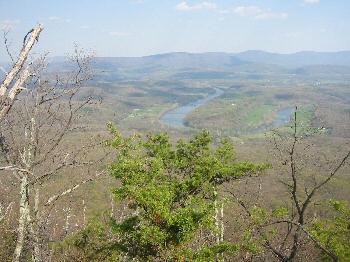 South Fork of the Shenanodah River and Blue Ridge in the background