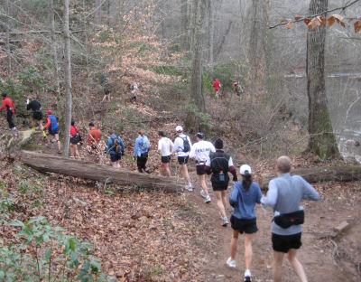 Photo of runners on the Trail