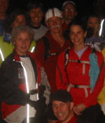 Lucia, Tom, and Joyce at Start of Moonlight Run