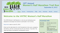 Screen shot of new site