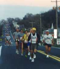 Leaders on the road out of Boonsboro in 1999