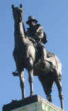 Statue of U.S. Grant at base of Capitol